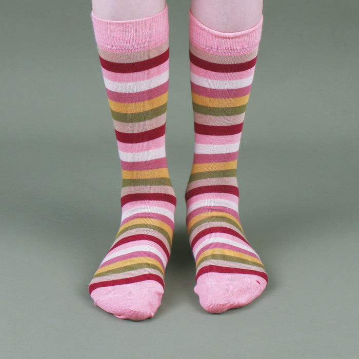 Kids Signature Stripe Cotton Socks