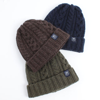 Men's Multi Cable Wool Beanie