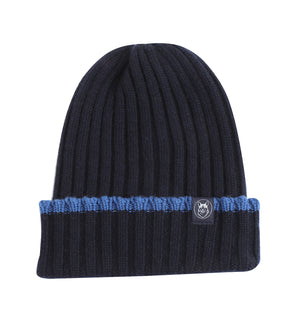 Men's Cashmere Contrast Tip Beanie