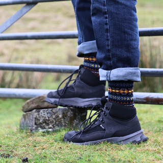 Men's Fair Isle Wool & Cotton Socks