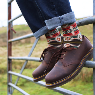 Men's Navaho Pattern Cotton Socks