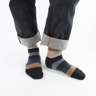 Men's Striped Merino Wool Socks