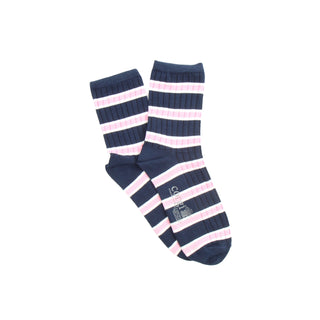 Men's Oxford Stripe Quarter Cotton Socks