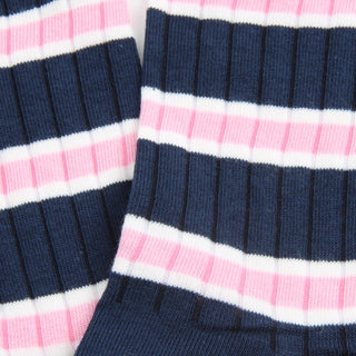 Men's Oxford Stripe Quarter Cotton Socks