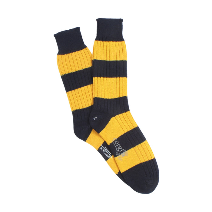 Men's Pure Cashmere Stripe Socks