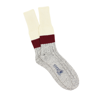 Men's Mid Stripe Pure Cotton Boot Socks