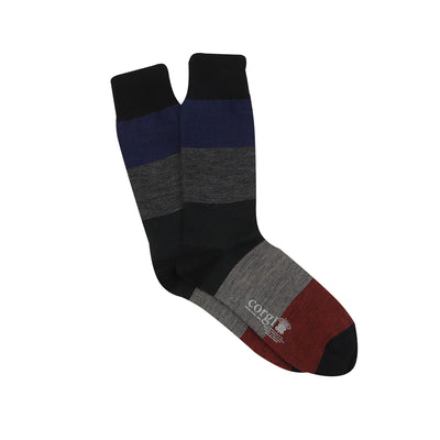 Floral Pattern Port Mens Cotton Socks by Corgi