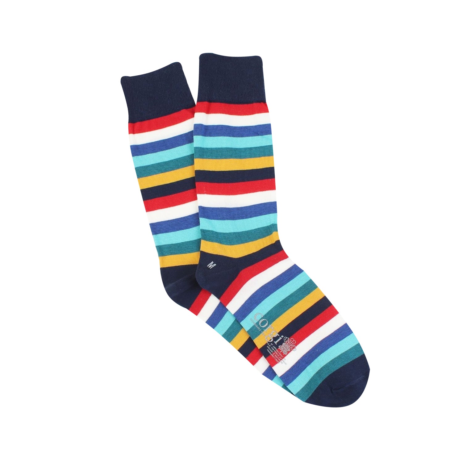 Men's Signature Stripe Cotton Socks | Corgi Socks