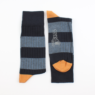 Men's Rugby Stripe Cotton Socks