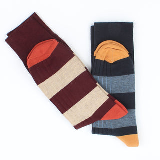 Men's Rugby Stripe Cotton Socks