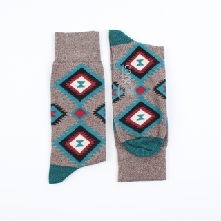 Men's Aztec Marl Cotton Socks