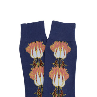 Men's William Morris Tulip & Bird Cotton Socks NEW DESIGN