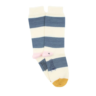 Women's Colour Block Striped Wool & Cotton Socks