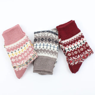 Women's Fair Isle Wool & Cotton Socks