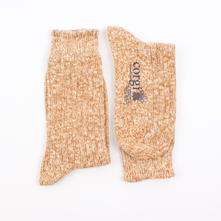 Women's Gold Marl Cotton Socks