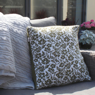Floral Patterned Wool Cushion