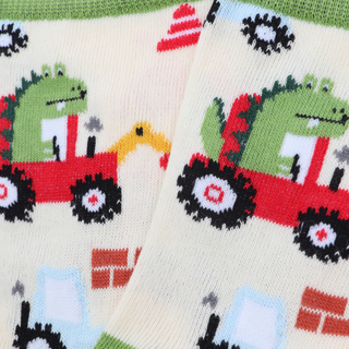 Kids Dino Digger Cotton Socks