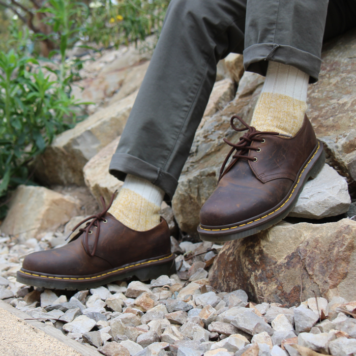 Men's Colour Block Wool & Cotton Socks