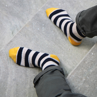 Men's Stripe Merino Wool Socks