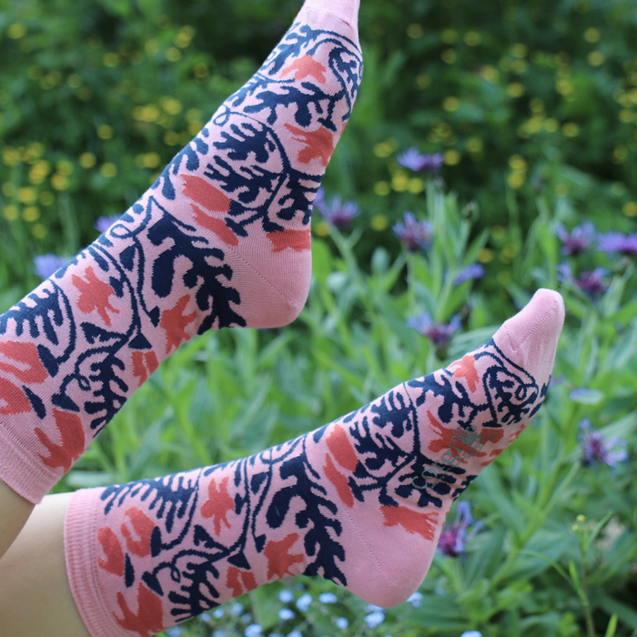 Women's Floral Cotton Socks