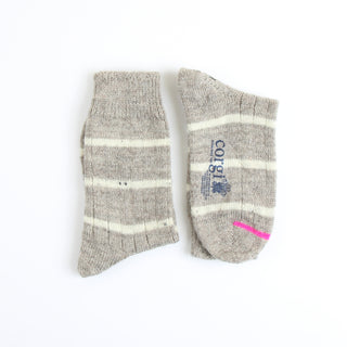 Women's Striped British Wool Socks