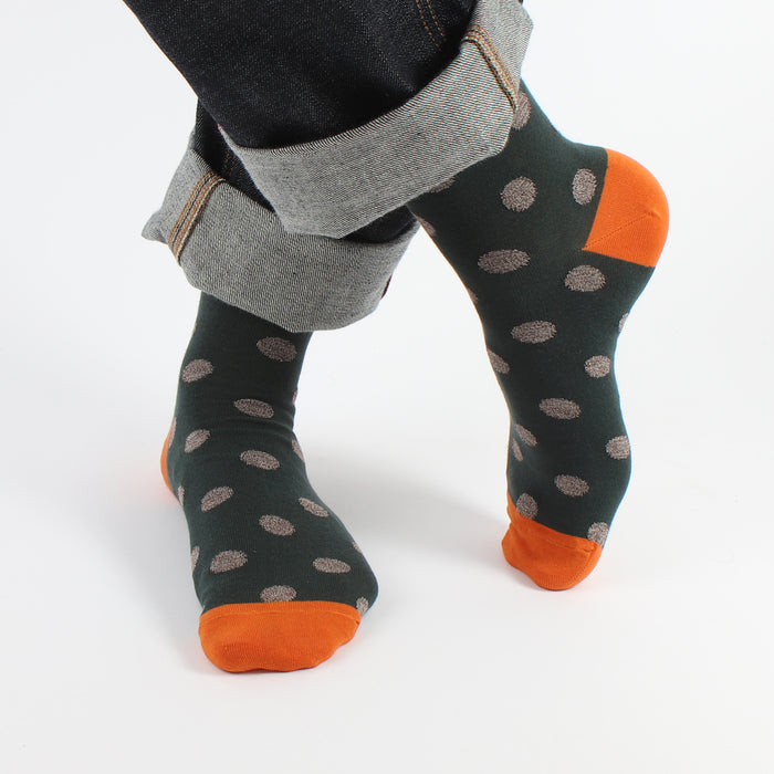 Men's Marl Spot Cotton Socks