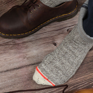 Men's Striped Cuff British Wool Socks