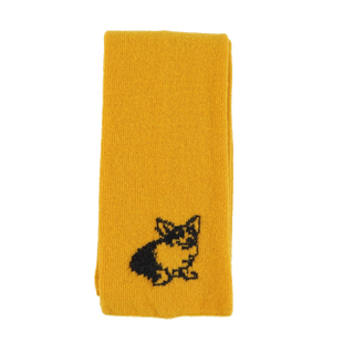 Unisex Corgi Dog Wool Scarf